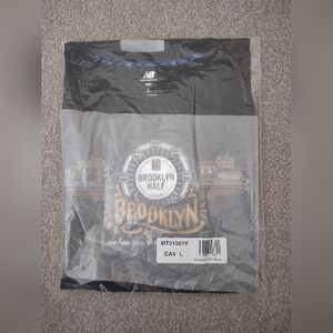 New Balance 2025 RBC Brooklyn Half Marathon Men's L Shirt Tech Tee MT51007P Seal